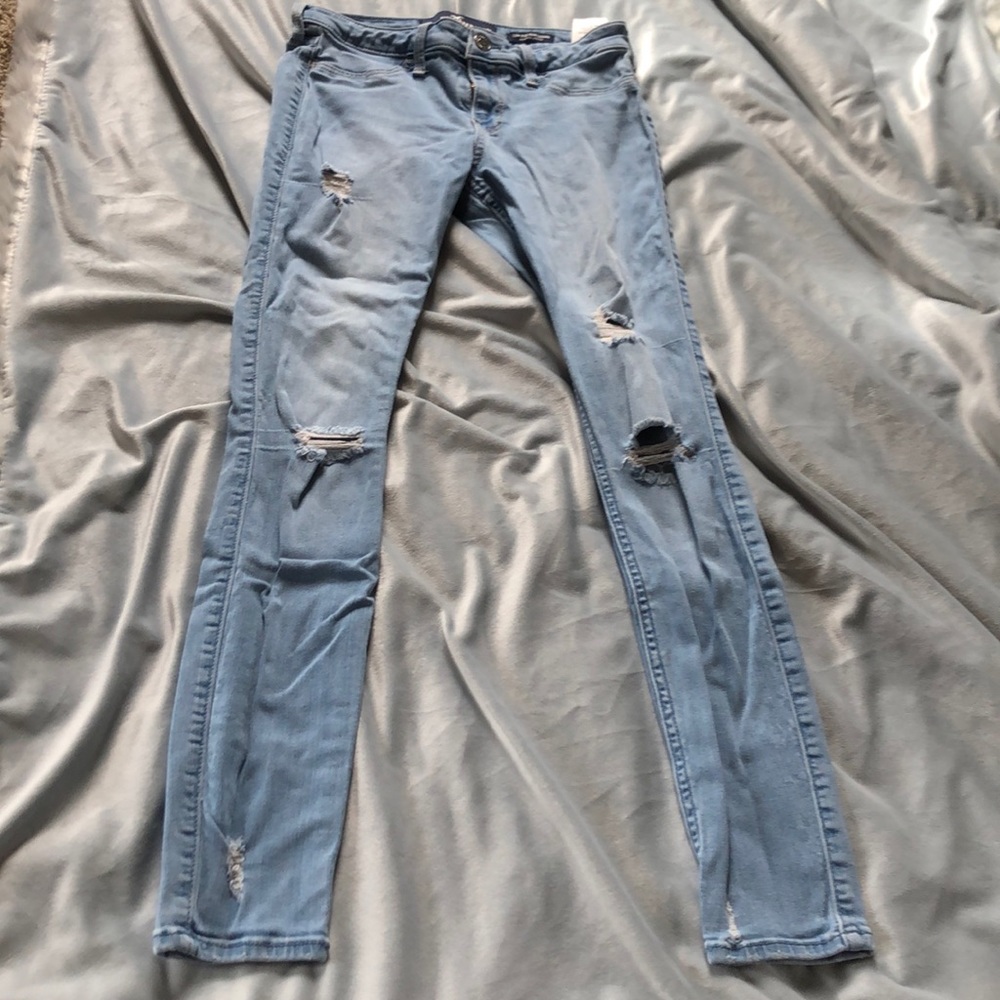 light ripped jeans